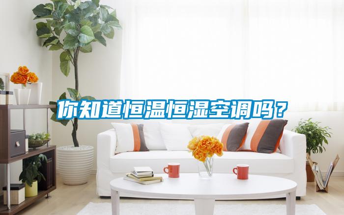 你知道恒溫恒濕空調(diào)嗎？