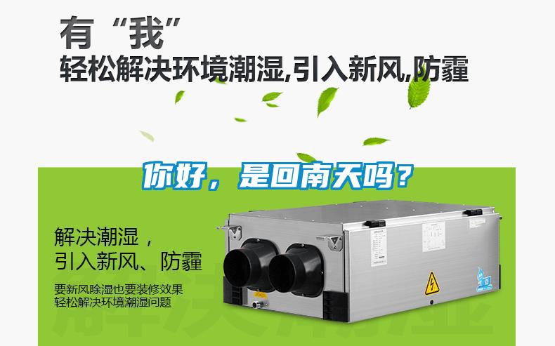 你好，是回南天嗎？