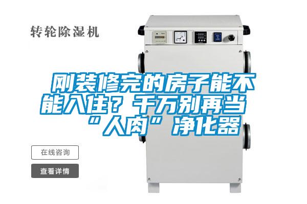 剛裝修完的房子能不能入住？千萬別再當“人肉”凈化器