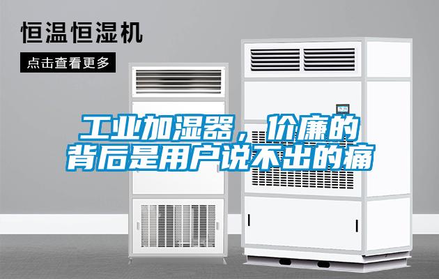 工業(yè)加濕器，價廉的背后是用戶說不出的痛