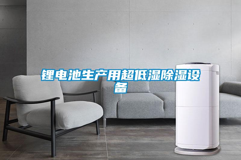 鋰電池生產(chǎn)用超低濕除濕設備