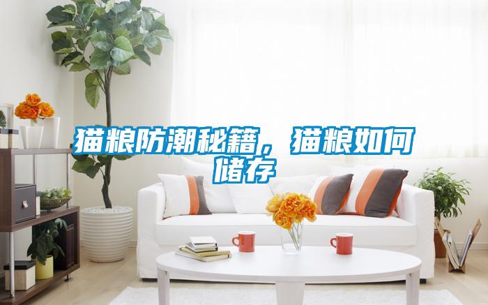 貓糧防潮秘籍，貓糧如何儲存