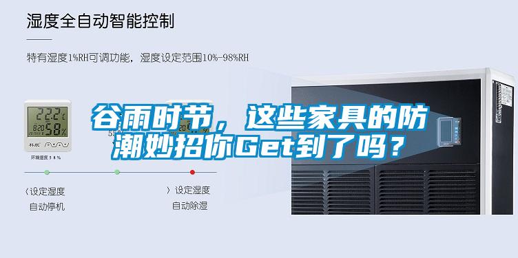 谷雨時(shí)節(jié)，這些家具的防潮妙招你Get到了嗎？