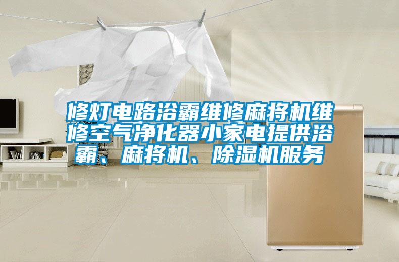 修燈電路浴霸維修麻將機(jī)維修空氣凈化器小家電提供浴霸、麻將機(jī)、除濕機(jī)服務(wù)