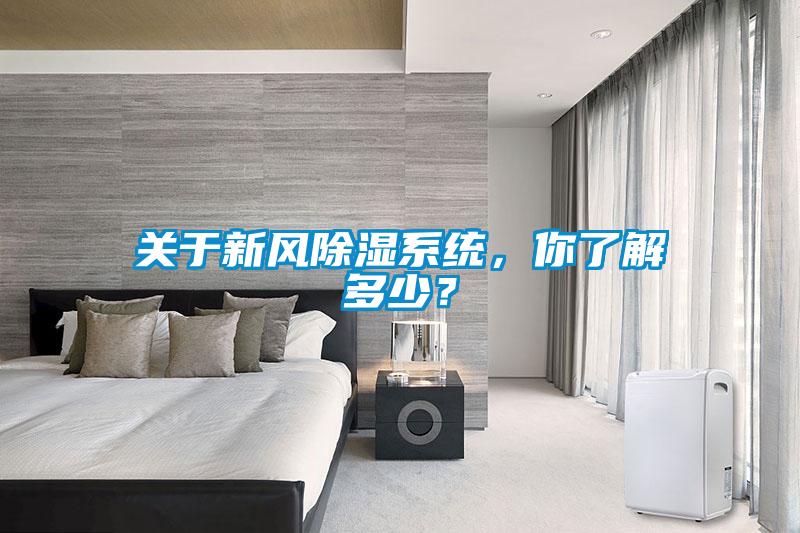關(guān)于新風除濕系統(tǒng)，你了解多少？
