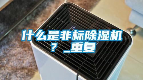 什么是非標除濕機？_重復