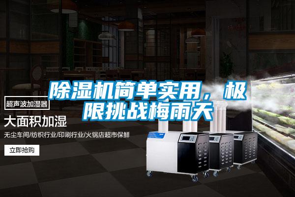除濕機簡單實用，極限挑戰(zhàn)梅雨天