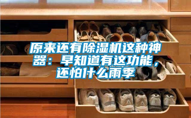 原來還有除濕機這種神器：早知道有這功能，還怕什么雨季