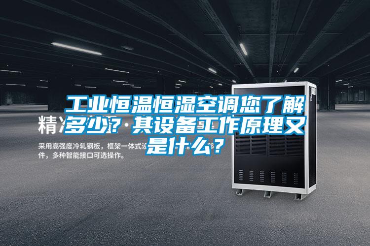 工業(yè)恒溫恒濕空調(diào)您了解多少？其設(shè)備工作原理又是什么？