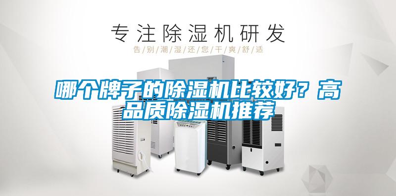 哪個牌子的除濕機比較好？高品質除濕機推薦