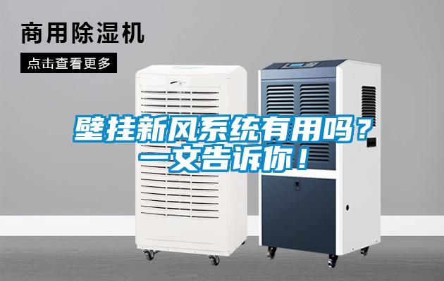 壁掛新風(fēng)系統(tǒng)有用嗎？一文告訴你！