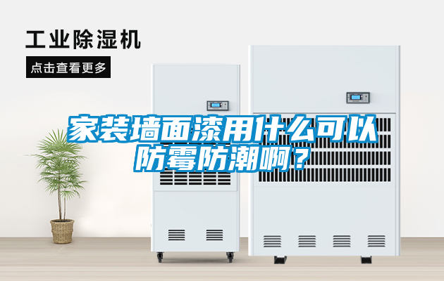 家裝墻面漆用什么可以防霉防潮啊？