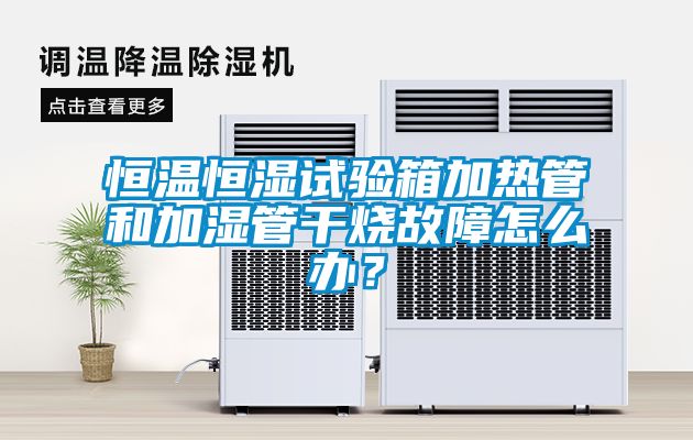 恒溫恒濕試驗箱加熱管和加濕管干燒故障怎么辦？