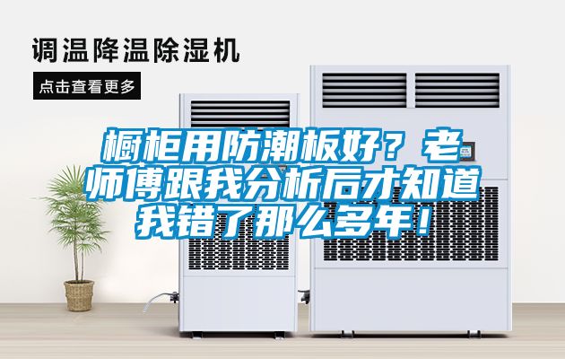 櫥柜用防潮板好？老師傅跟我分析后才知道我錯(cuò)了那么多年！