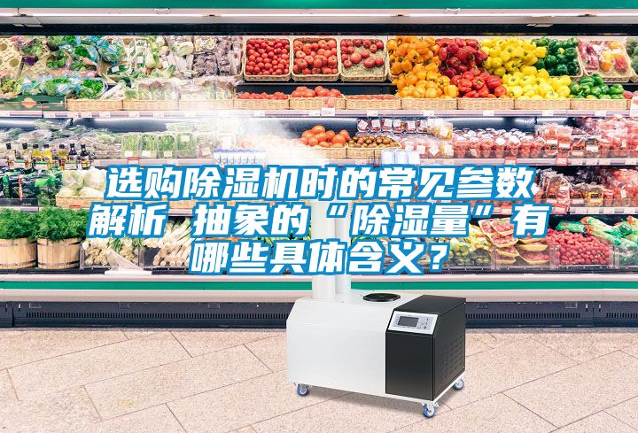 選購除濕機(jī)時(shí)的常見參數(shù)解析 抽象的“除濕量”有哪些具體含義？