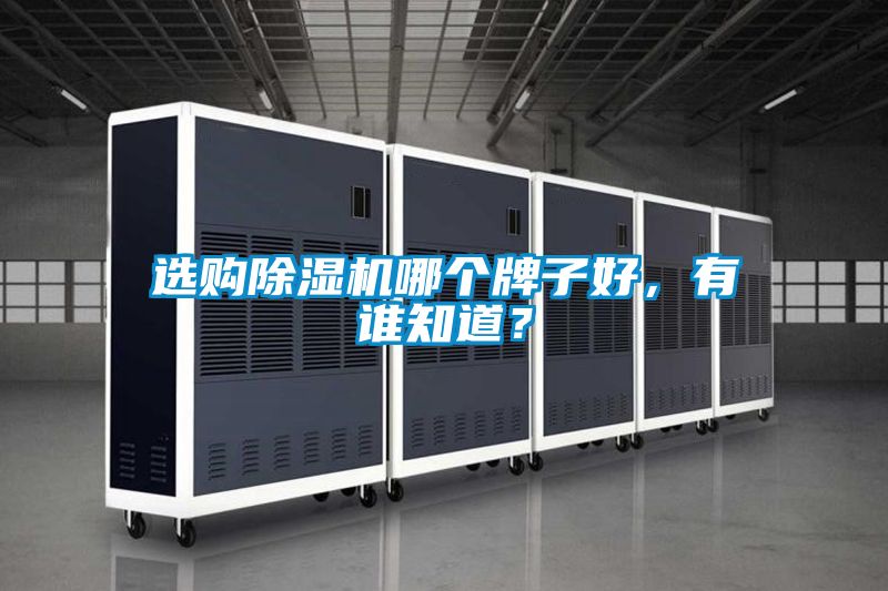 選購除濕機哪個牌子好，有誰知道？