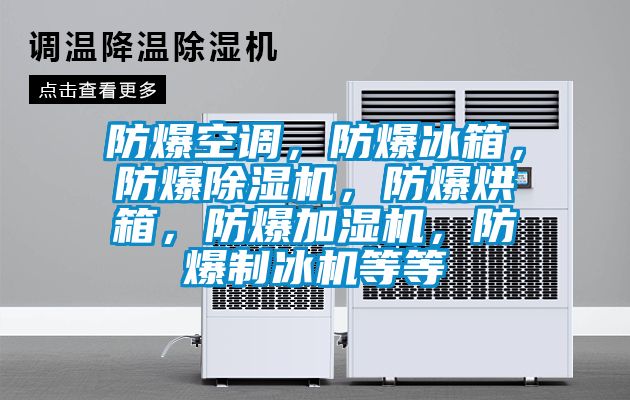 防爆空調(diào)，防爆冰箱，防爆除濕機，防爆烘箱，防爆加濕機，防爆制冰機等等