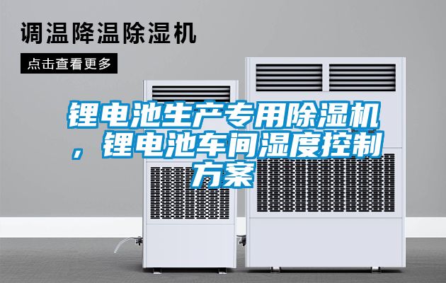鋰電池生產(chǎn)專用除濕機(jī)，鋰電池車間濕度控制方案