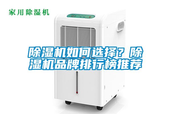 除濕機如何選擇？除濕機品牌排行榜推薦