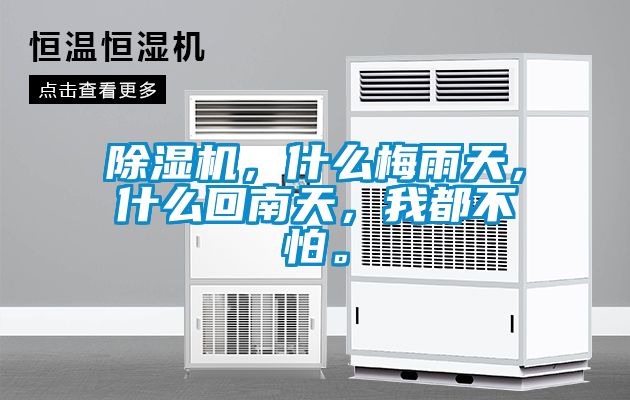 除濕機(jī)，什么梅雨天，什么回南天，我都不怕。